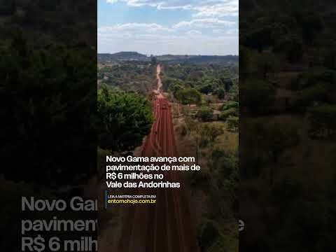 Novo Gama avança com pavimentação de R$ 6 milhões no Vale das Andorinhas