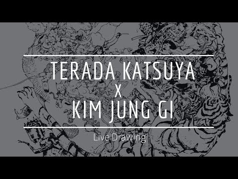 Terada Katsuya x Kim Jung Gi Live Drawing