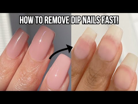 4 WAYS TO REMOVE DIP POWDER NAILS AT HOME | FAST & EASY