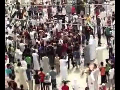 مظاهرة في هجين في محافظة دير الزور في جمعة "توحيد كتائب الجيش الحر"