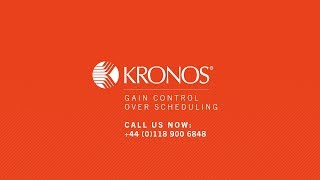 Kronos How to Video - Scheduling