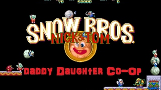 DADDY DAUGHTER CO-OP SNOW BROS ARCADE