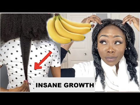 INSANE HAIR GROWT. DIY Double hair growth mask with...
