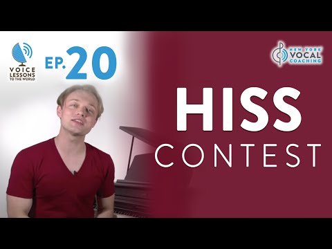 Part of a video titled Ep. 20 "Hiss Contest!" - Voice Lessons To The World - YouTube