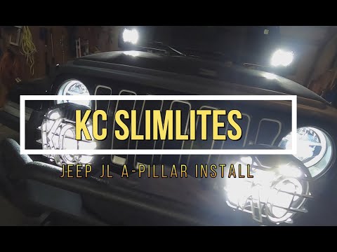 Jeep JL A-Pillar KC Hilites Slimlite LED Install