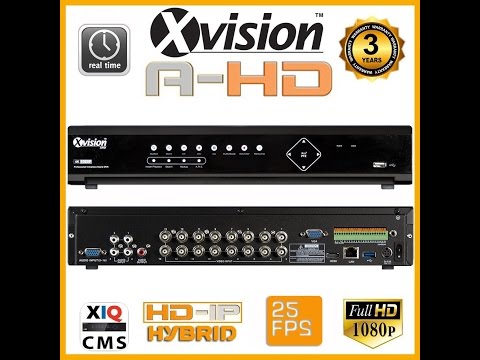 Xvisions Hybrid 24 Channel AHD/IP DVR  XHR1080D16H - Features & Functions