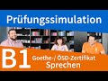 Prüfungssimulation SPRECHEN Goethe Bzw ÖSD Zertifikat B1 Mündliche Prüfung