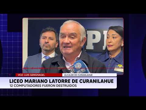 Curanilahue: vandalizan Liceo Mariano Latorre y destruyen computadores con pérdidas millonarias