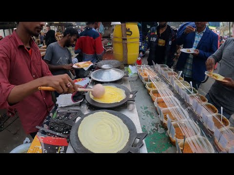 Tasty Egg Chitoi Pitha or Chapti Pitha Mini Egg Dosa with 20 Unique Vorta! Bd Food