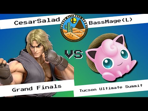 Tucson Ultimate Summit: Grand Finals - CesarSalad (W) (Ken) Vs. BassMage (L) (Jigglypuff) - SSBU