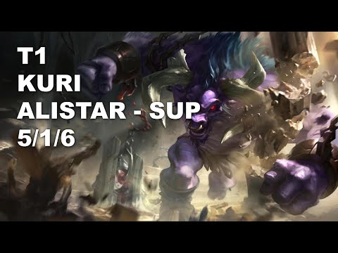 T1 Kuri Sup Alistar vs Braum - KR Grandmaster Patch 10.8