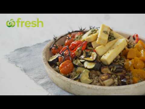 How to make Roasted Vegetable Salad & Crispy Tofu | Woolworths