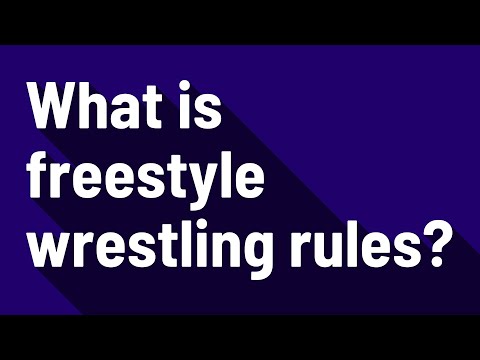 What is freestyle wrestling rules?
