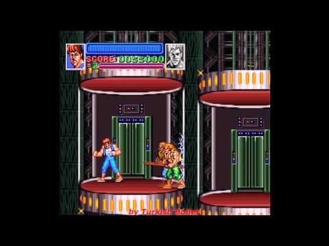 Return of Double Dragon (Super Famicom) - (Opening | Mission 1 - Las Vegas | Hard Difficulty)