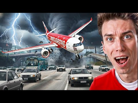 My Plane GOT SUCKED RIGHT into a TORNADO in GTA 5!