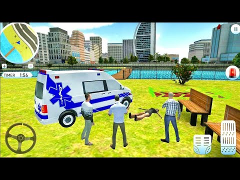 Policeman Ambulance Driver Simulator #2 - Emergency Rescue Truck - Android Gameplay