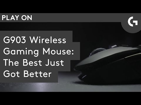 Belaidė žaidimų pelė Logitech G903 Hero, Lightspeed, Lightsync RGB, Juoda video