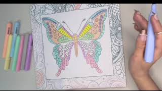 Fun butterfly coloring