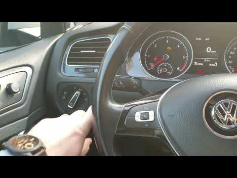 Abfahrtkontrolle VW Golf 7 Beleuchtung