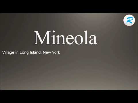 How to pronounce Mineola