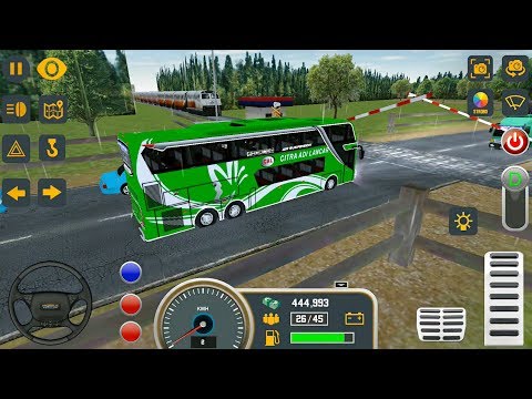 Mobile Bus Simulator #4 Railroad Crossing - Android Gameplay FHD