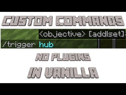 How to make CUSTOM COMMANDS with /trigger | Minecraft: Command Block / German