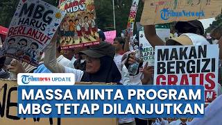 Massa Pro MBG Gelar Unjuk Rasa di Jakpus, Dukung Program Prabowo & Desak Tangkap Koruptor