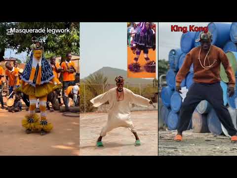 Masquerade legwork dance challenge 🥵👺👹🔥😱 Masquerade vs King Kong vs Babaogba dancer | mara dance