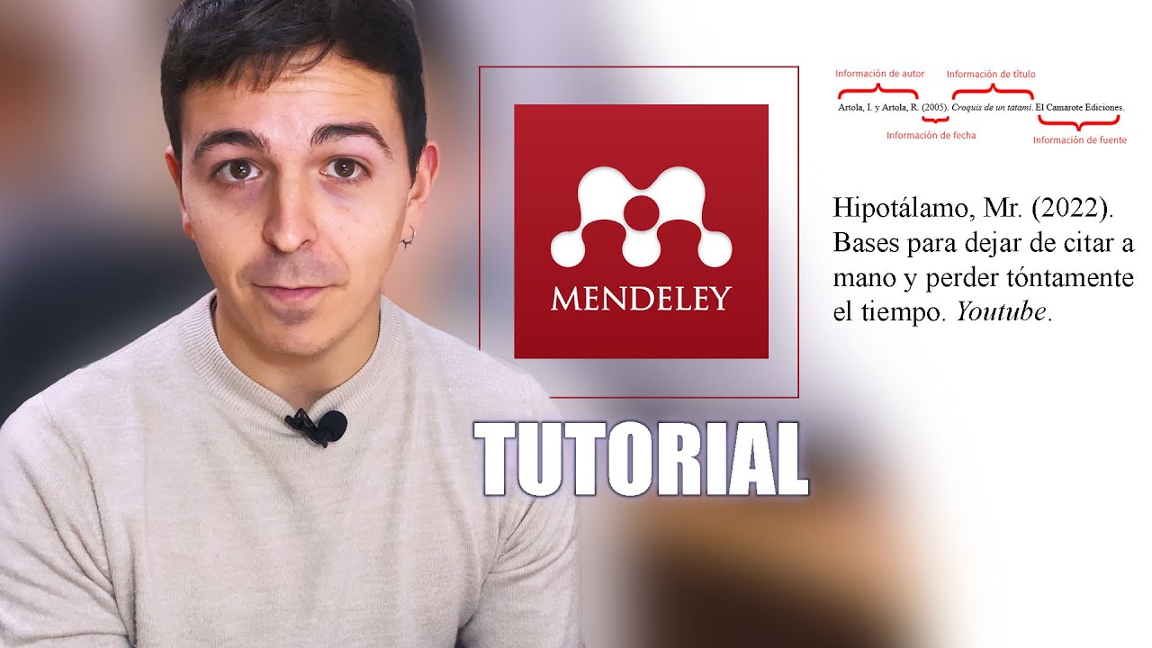 Deja de poner citas y referencias a mano: MENDELEY paso a paso | Tutorial | Mr. Hipotálamo