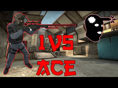CS:GO: 1v5 AWP Ace Clutch on Cache