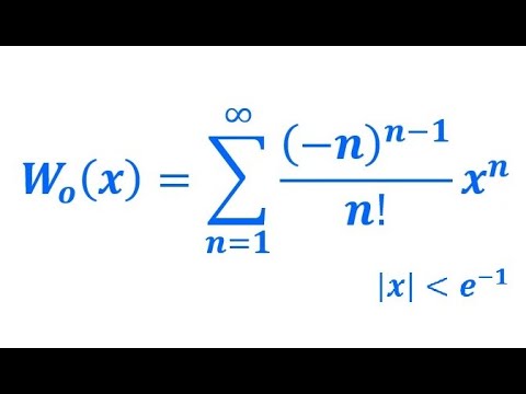 Taylor Series of Lambert W Function & The Integral from 0 to 1 of (x^x)^(x^x)^(x^x)^...