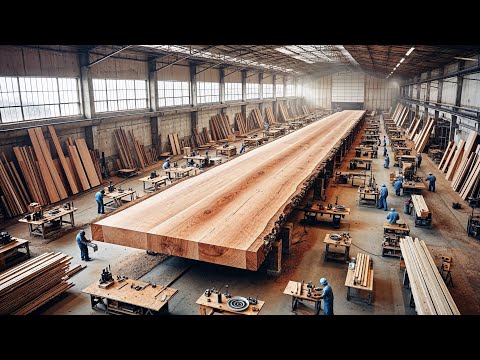 Así se hace la madera contrachapada en la fábrica 🪵