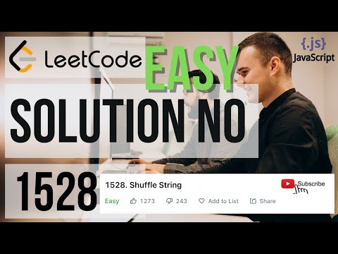 Leetcode Solution 1528 Shuffle String Leetcode Contest Easy Javascript Leetcode Easy Coding