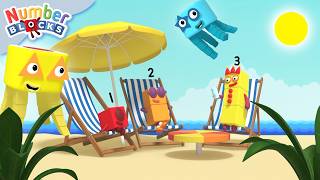 Contagem nas Férias de Verão! ☀️ Compilação Aprenda a Contar para Crianças | Numberblocks Português