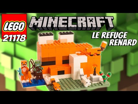 LEGO Minecraft Le refuge renard 21178 Ensemble de construction (193 pièces)  Comprend 193 pièces, 8+ ans 