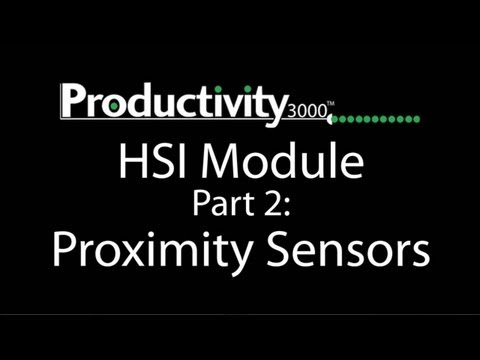 Productivity3000 PLC Motion Control HSI Module Part 2 Prox Sensors from AutomationDirect