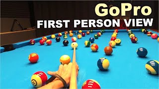 91 Balls - Can Touch Other Balls !!! POV GoPro Billiard Drill