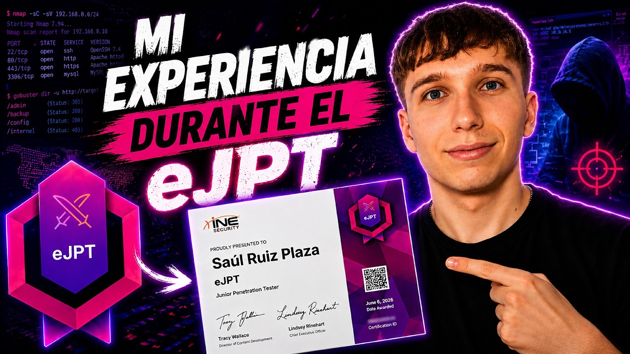 Vídeo sobre mi experiencia en el examen eJPT
