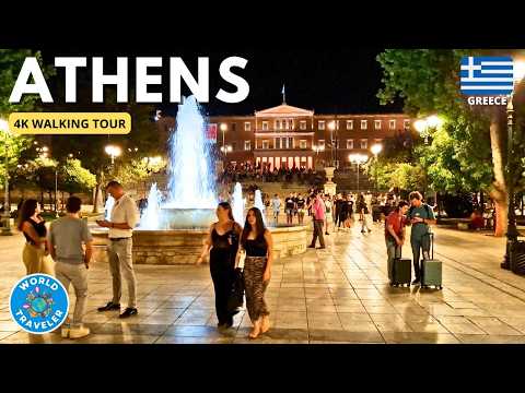 Athens Night Walking Tour | Illuminated Landmarks & Vibrant Streets
