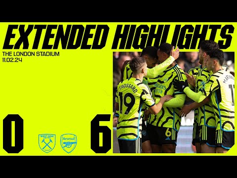 HITTING THE HAMMERS FOR SIX! | Extended Highlights | West Ham vs Arsenal (0-6) | Premier League