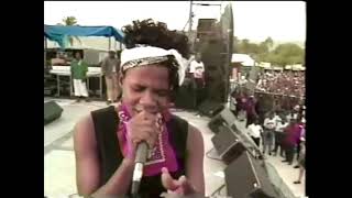 Lady saw  stab out di meadt