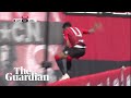 Goal Celebration Goes Wrong As J League Striker Misjudges Drop Behind Advertising Board