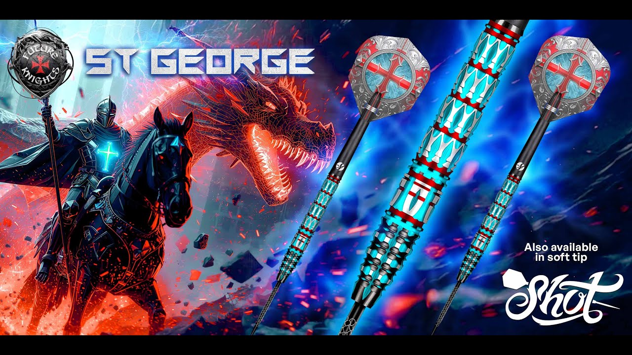 Future Knights St George Darts | 95% Tungsten Steel Tip | Kingston