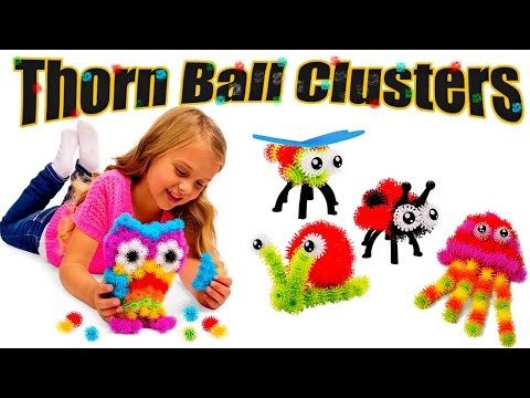 Детский конструктор-липучка Thorn Ball Clusters. Репейник Bunchems (Банчемс) с Aliexpress