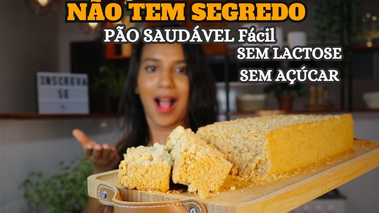 Misture FARINHA DE AVEIA com a de ARROZ e faça PÃO SAUDÁVEL Sem Lactose e Sem Açúcar