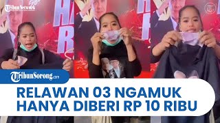 Viral Relawan Ganjar-Mahfud Ngamuk Hanya Diberi Uang Rp 10 Ribu padahal Dijanjikan Rp 100 Ribu