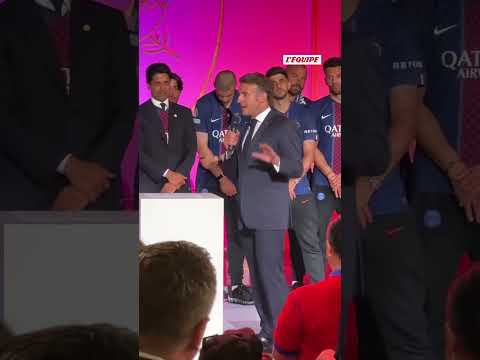 🥹 L'hommage d'Emmanuel Macron à Luis Enrique #psg #championsleague
