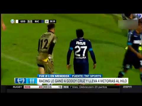 Godoy Cruz vs Racing Club 1-2 - Resumen y Goles | Superliga Argentina 2018 Fecha 17