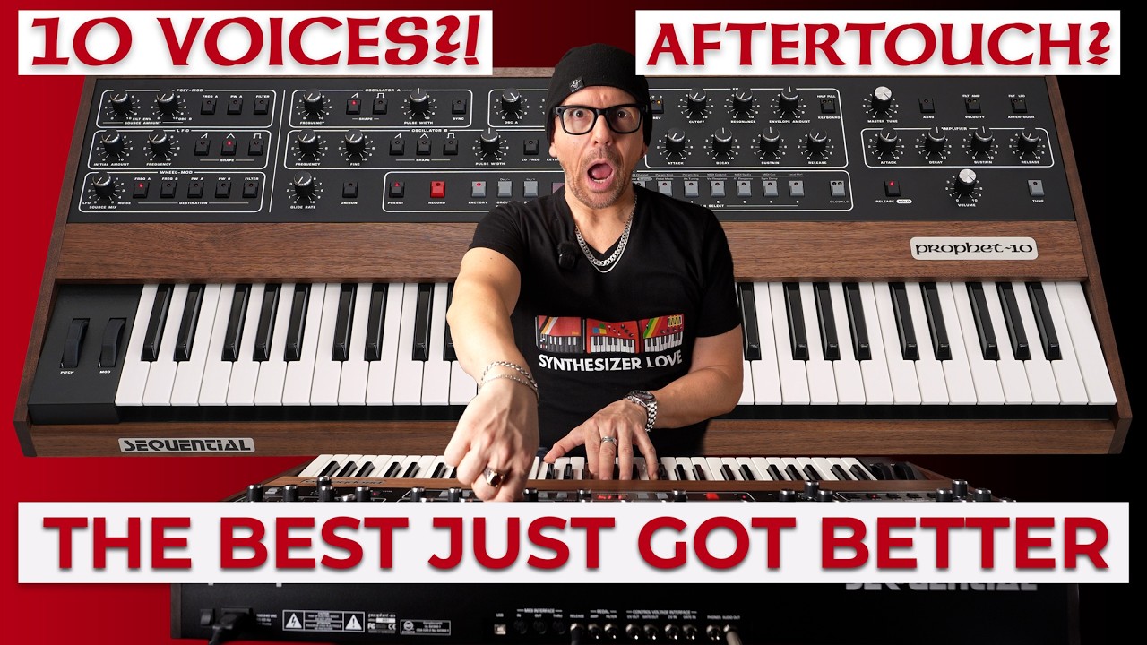 Prophet-10 in the Studio: 10 Voices, Aftertouch, and Why It's Better Than You Think
