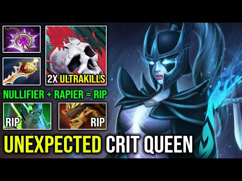 Everyone is Just a Creep to this Phantom Assassin | 2x Ultrakills with Nullifier + Rapier DotA 2